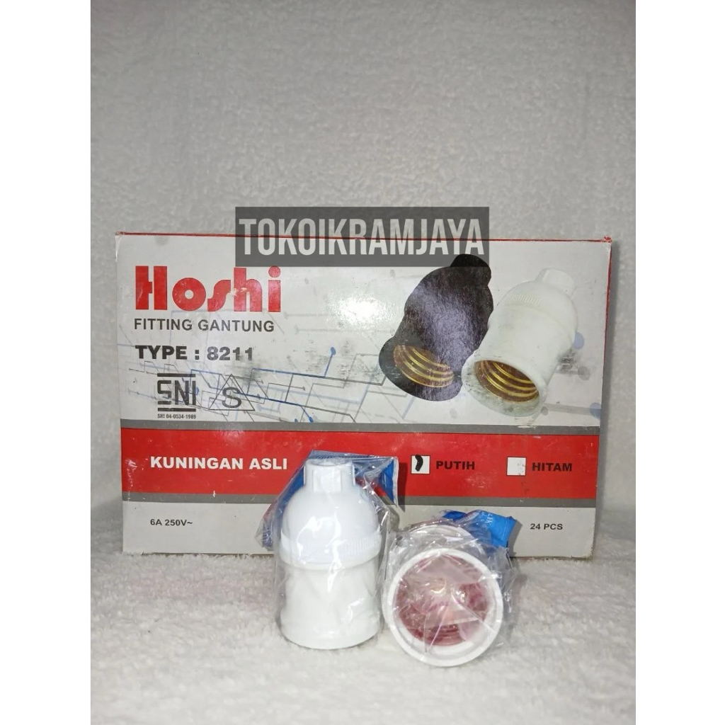 Fitting Gantung Fitting Lampu HOSHI Putih
