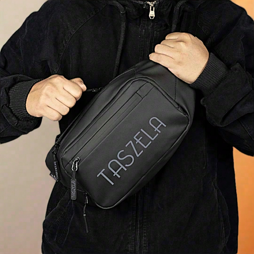Taszela | Tas Pinggang Pria Tas Waistbag waterproof Tas Slempang Bahu Pria Anti air DIOR