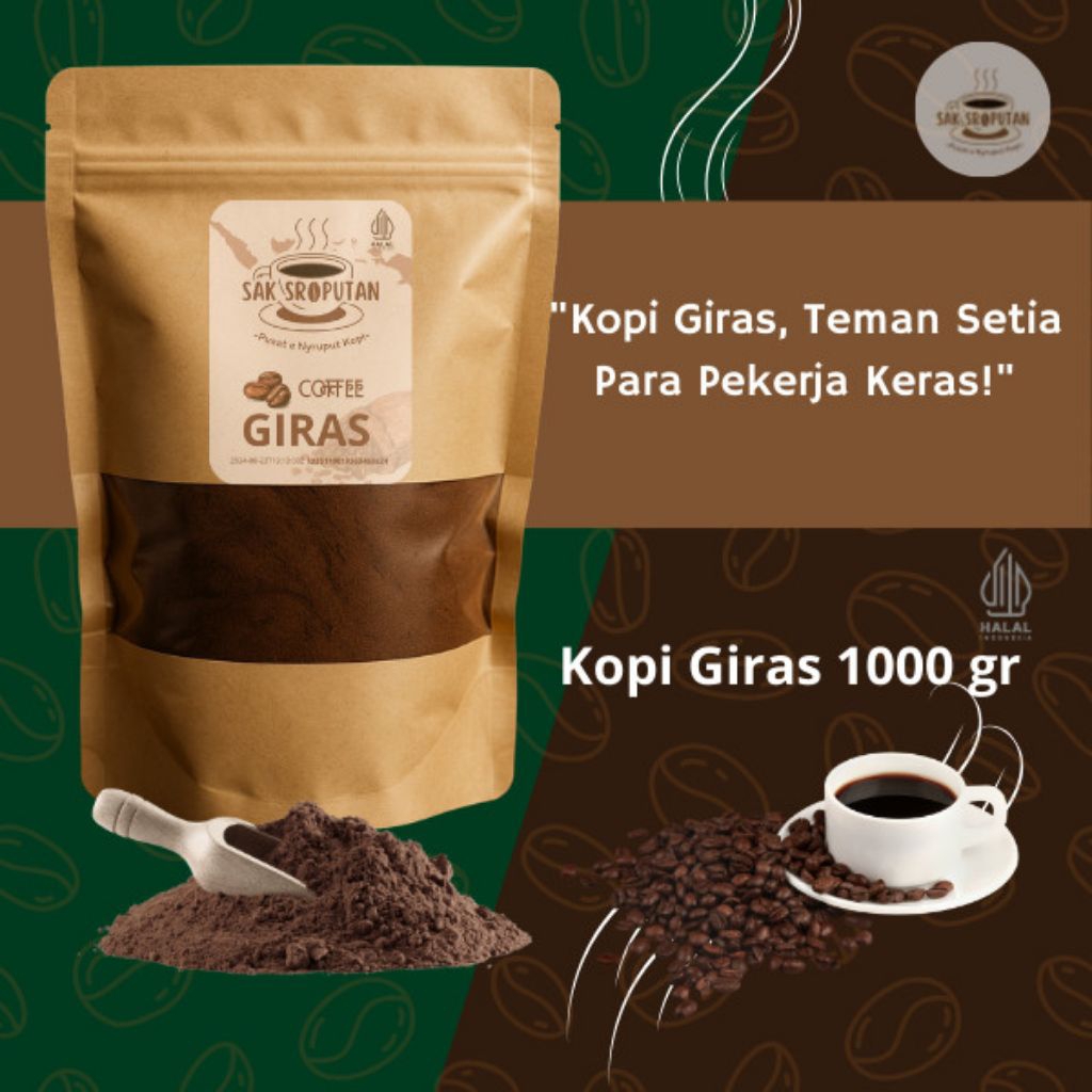 

KOPI GIRAS SPESIAL MANTAB || ASLI NIKMATNYA 1000gr