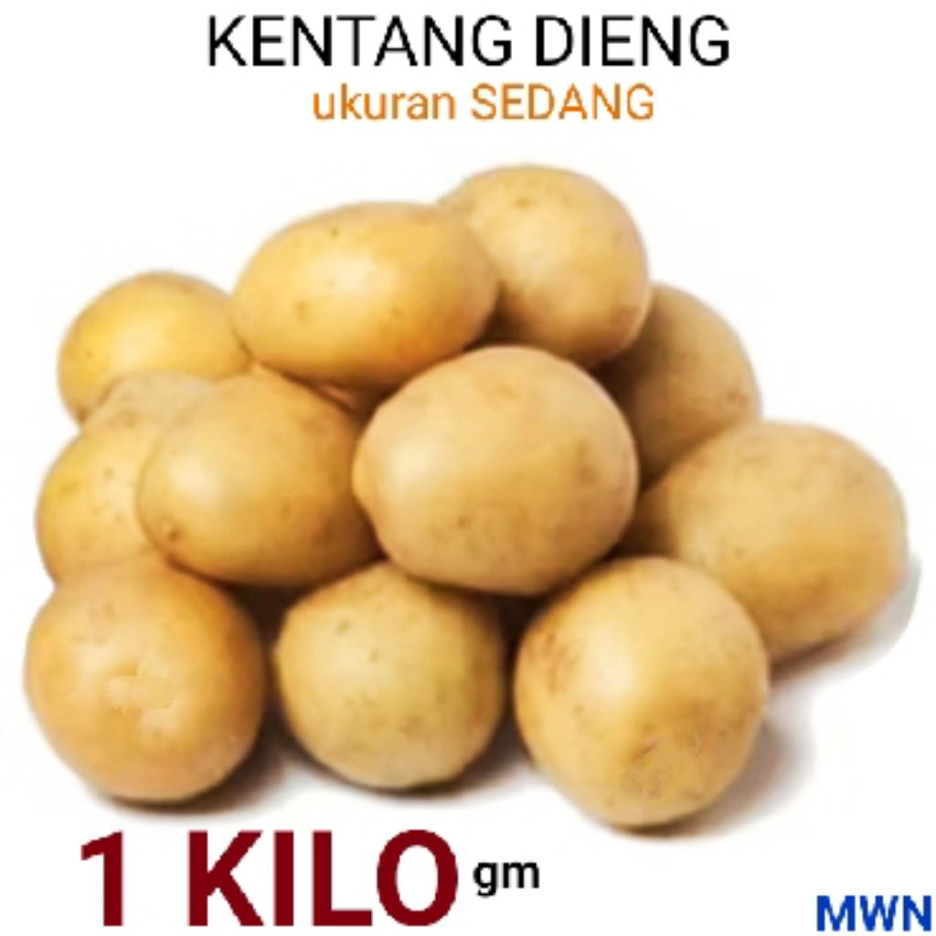 

( 1 kg ) kentang dieng ukuran sedang