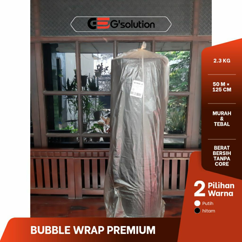 

Bubble Wrap 2,3 Kg 1 Roll – Hitam 125 cm x 50 m