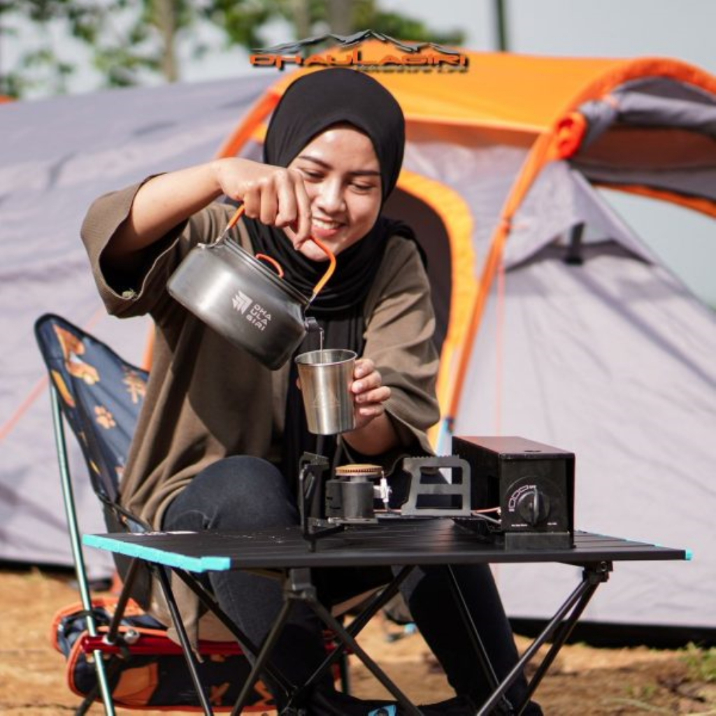Teko Dhaulagiri kapasitas Ketel Teko Camping - Ceret Hiking Outdoor - Teko Outdoor Panci Air Panas