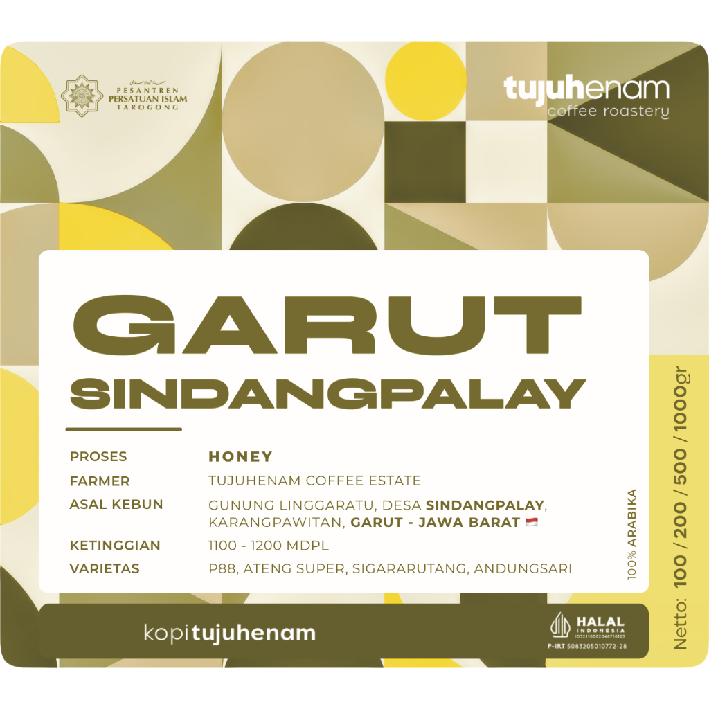 

HONEY - Kopi Arabika Garut Sindangpalay | Roast Bean Kopi Bubuk | Kopi Tujuhenam Kopi 76