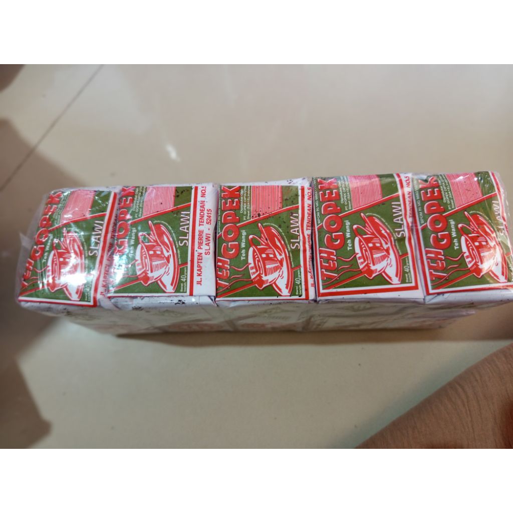 

teh tubruk gopek 1 slop