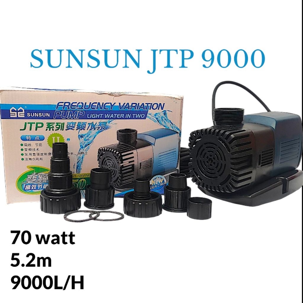 pompa celup sunsun jtp 9000 - oksigen kolam ikan jtp 9000 original