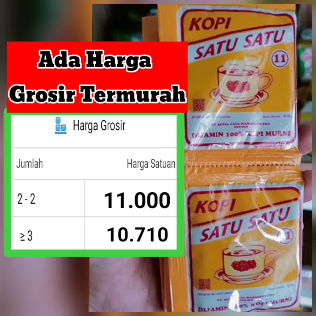 

KOPI Satu-Satu Mini/ Renceng 10 sachet (exp mei 2026)