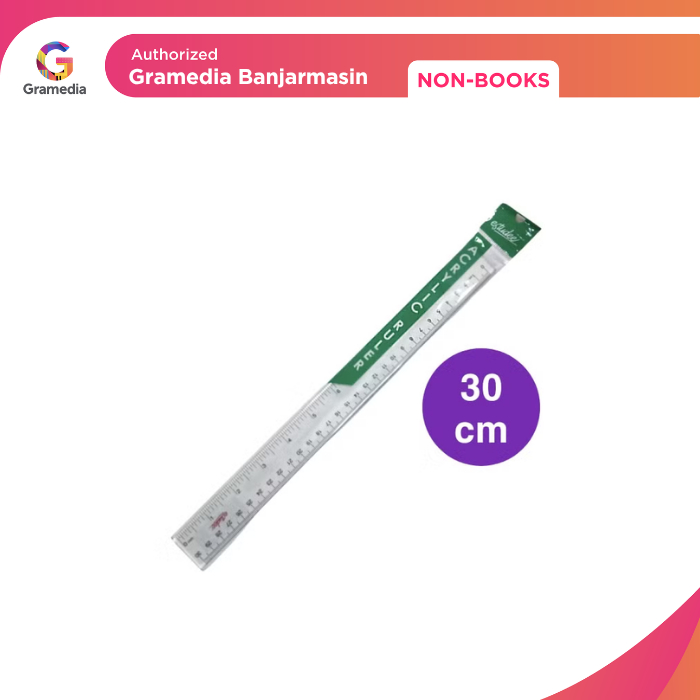 

Gramedia Banjarmasin - Penggaris Estudee Acrylic Ruler 30Cm