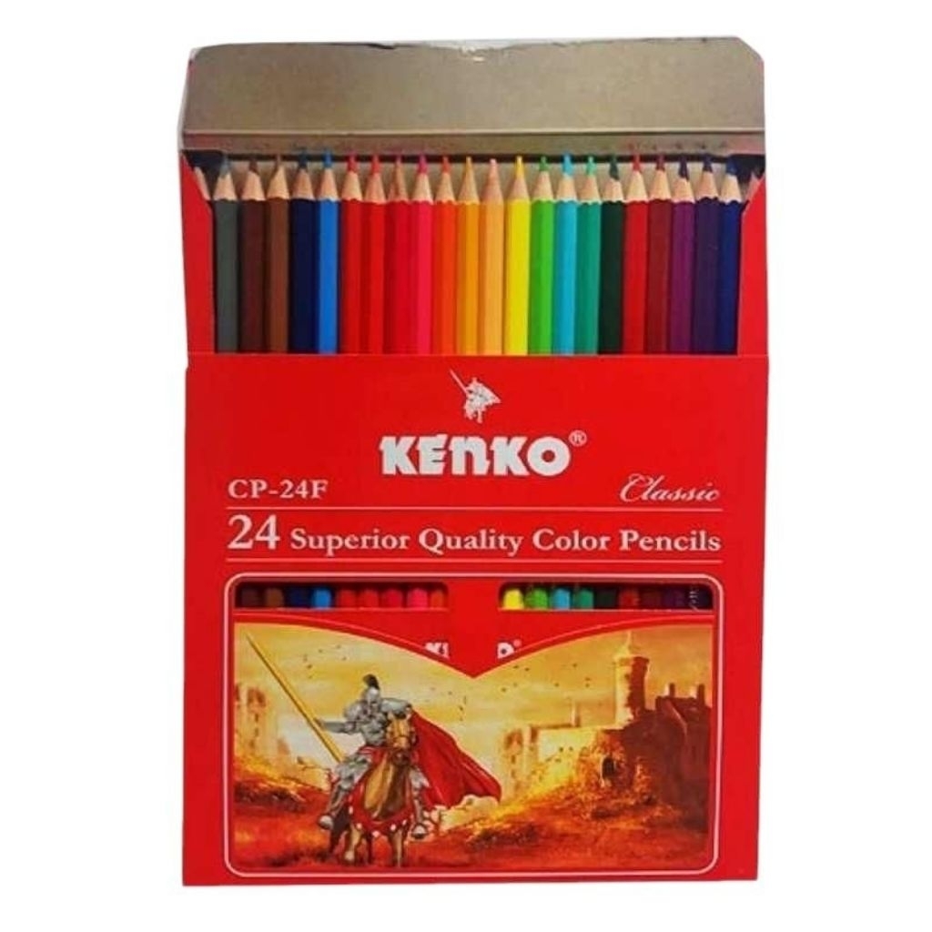

PENSIL 24 WARNA PANJANG KENKO CP-24F / PENSIL WARNA PANJANG