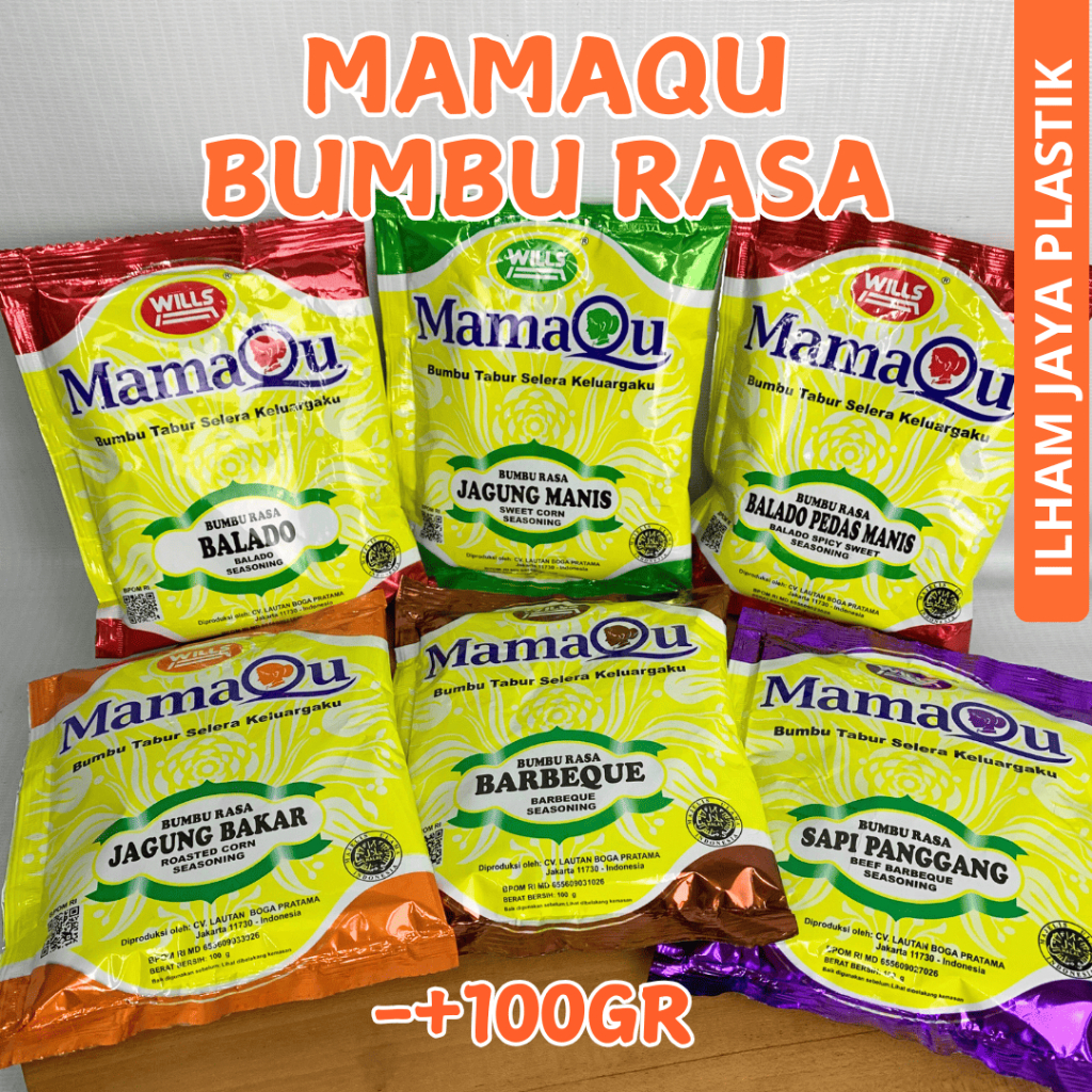 

MAMAQU Bumbu Tabur -+100gr/Bumbu tabur semua rasa/mamaqu bumbu balado/bumbu jagung manis