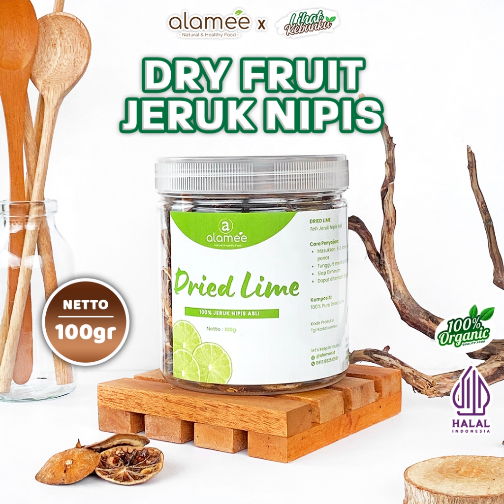 

ALAMEE Dried Lime Slice Tea Jeruk Nipis Kering Teh Herbal Buah Iris Organik 100gr LIHAT KEBUNKU