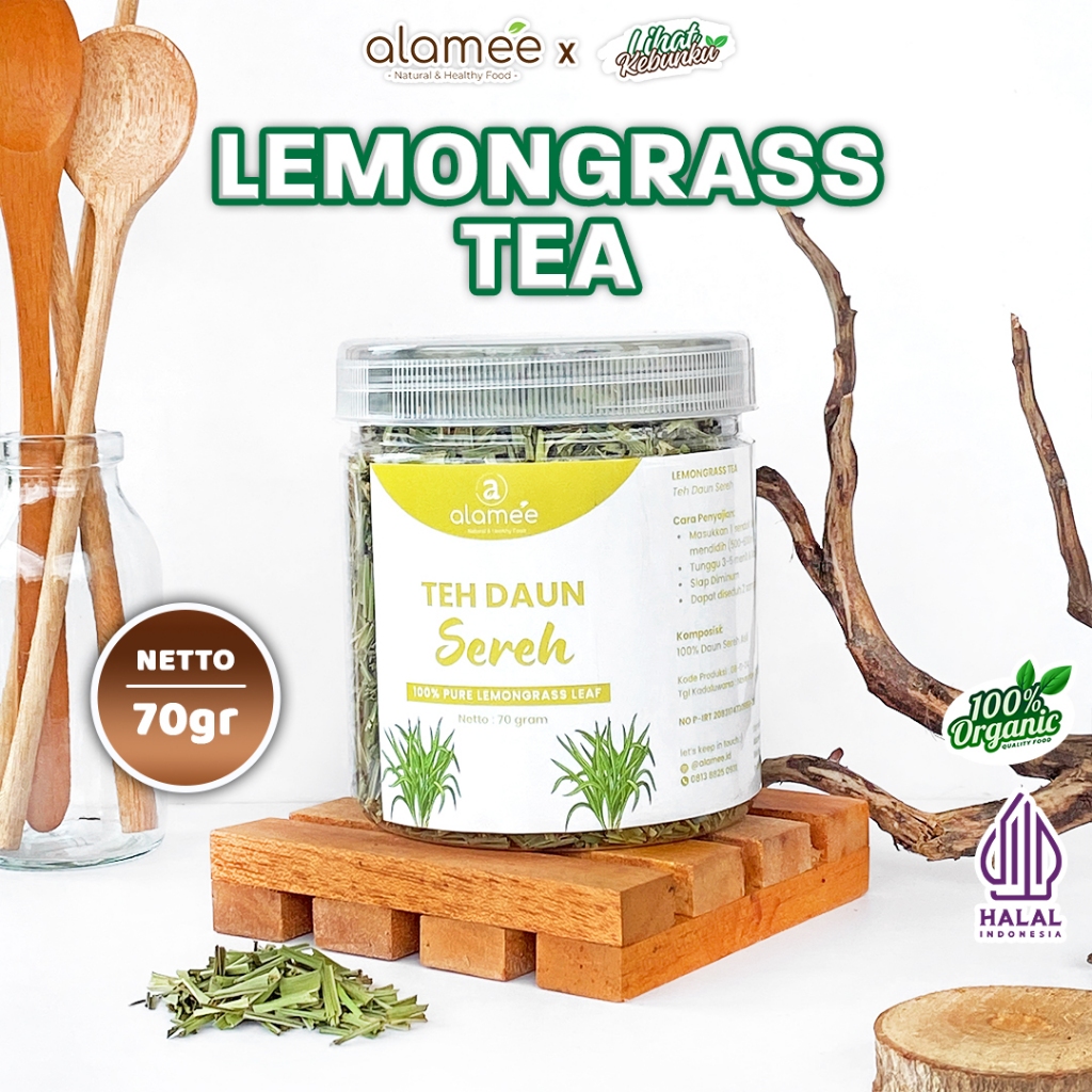 

ALAMEE Lemongrass Leaf Tea Teh Daun Sereh Organik Kering Dried 70gr LIHAT KEBUNKU