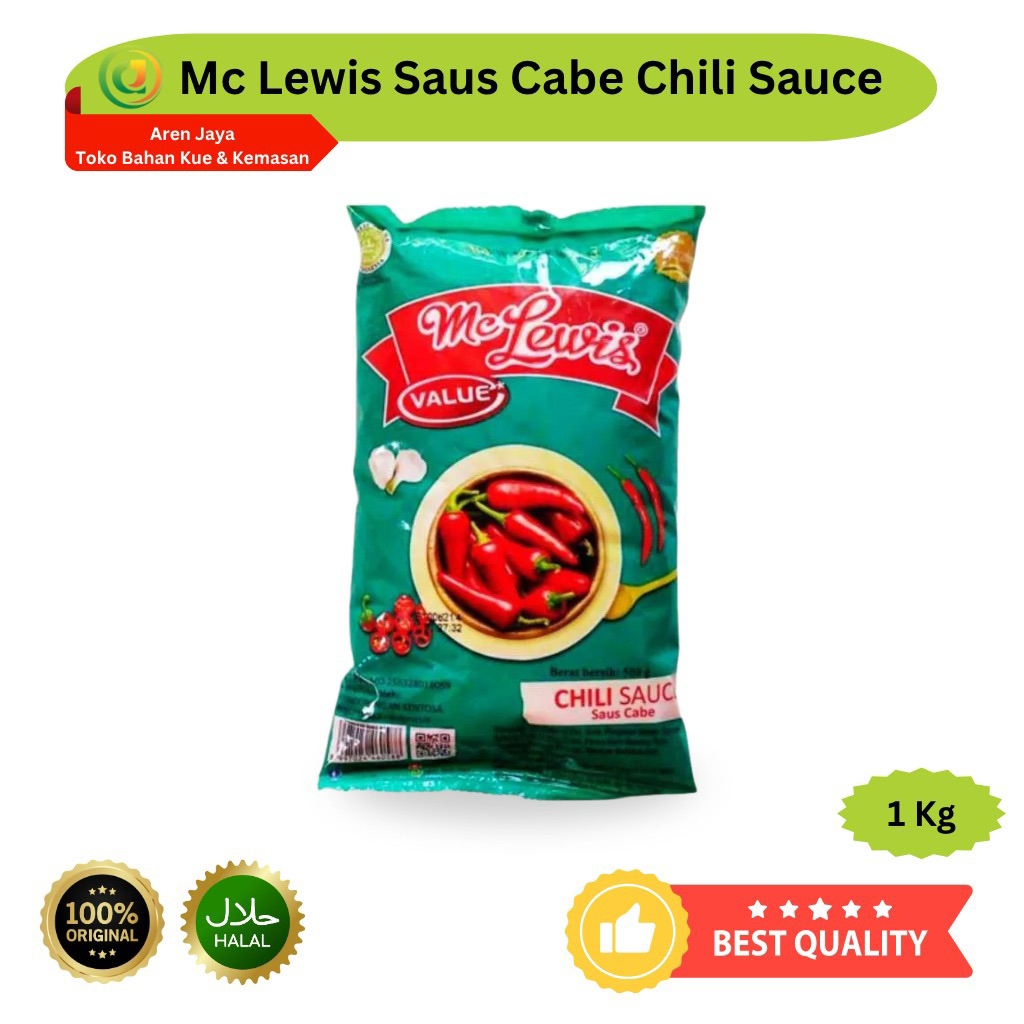 

Mc Lewis Chili Sauce Saus Cabe 1 Kg Original