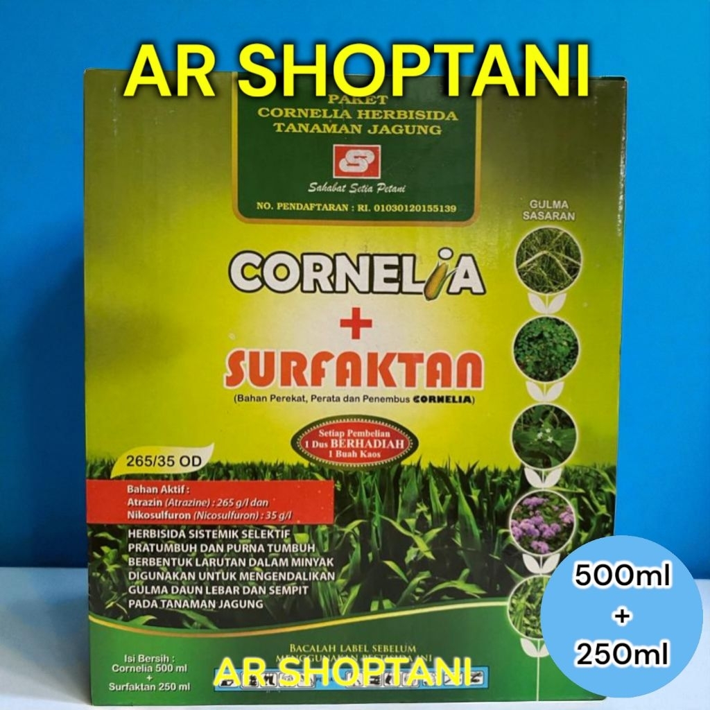 Herbisida Sistemik Tanaman Jagung CORNELIA 500ml + SURFAKTAN 250ml