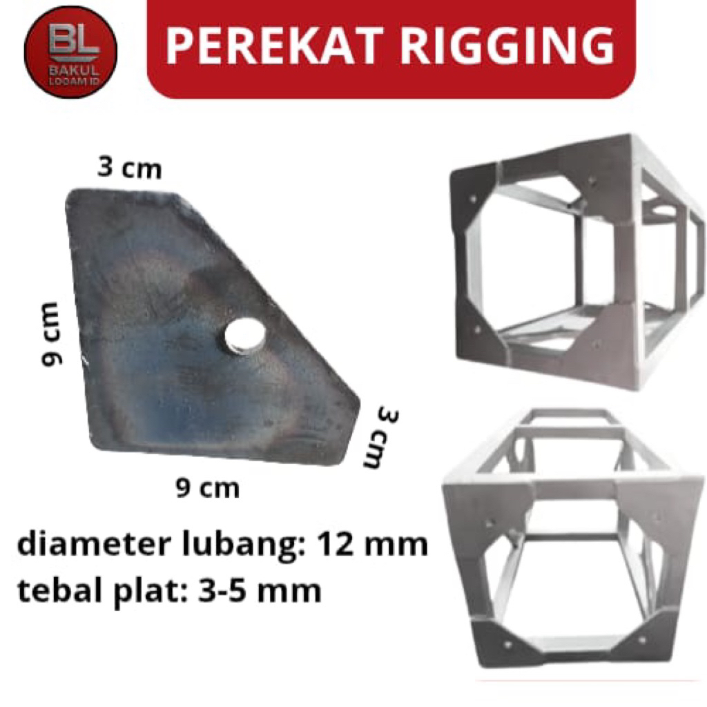 PLAT BESI POJOKAN RIGGING | PEREKAT PANGGUNG