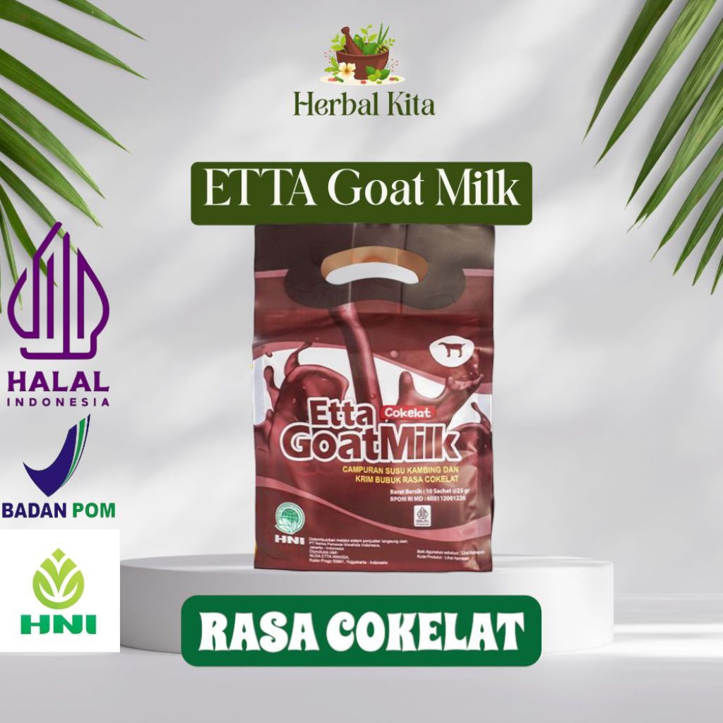 

SUSU KAMBING ETAWA ASLI HNI/ETTA GOAT MILK[EGM]COKELAT 10 SACHET
