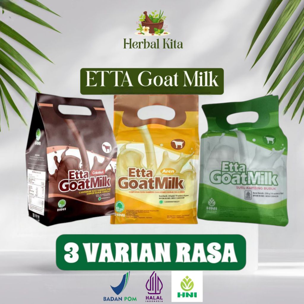 

ETTA GOAT MILK|SUSU KAMBING ETAWA|BAIK UNTUK PARU-PARU, SENDI DAN TULANG