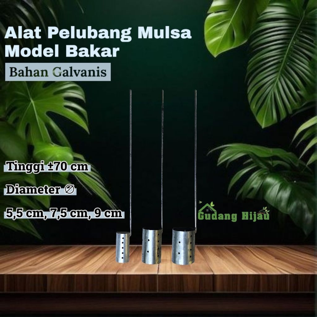 pelubang mulsa plong bakar plastik mulsa tinggi ± 70 cm diameter / lubang 5,5 cm 7,5 cm 9 cm