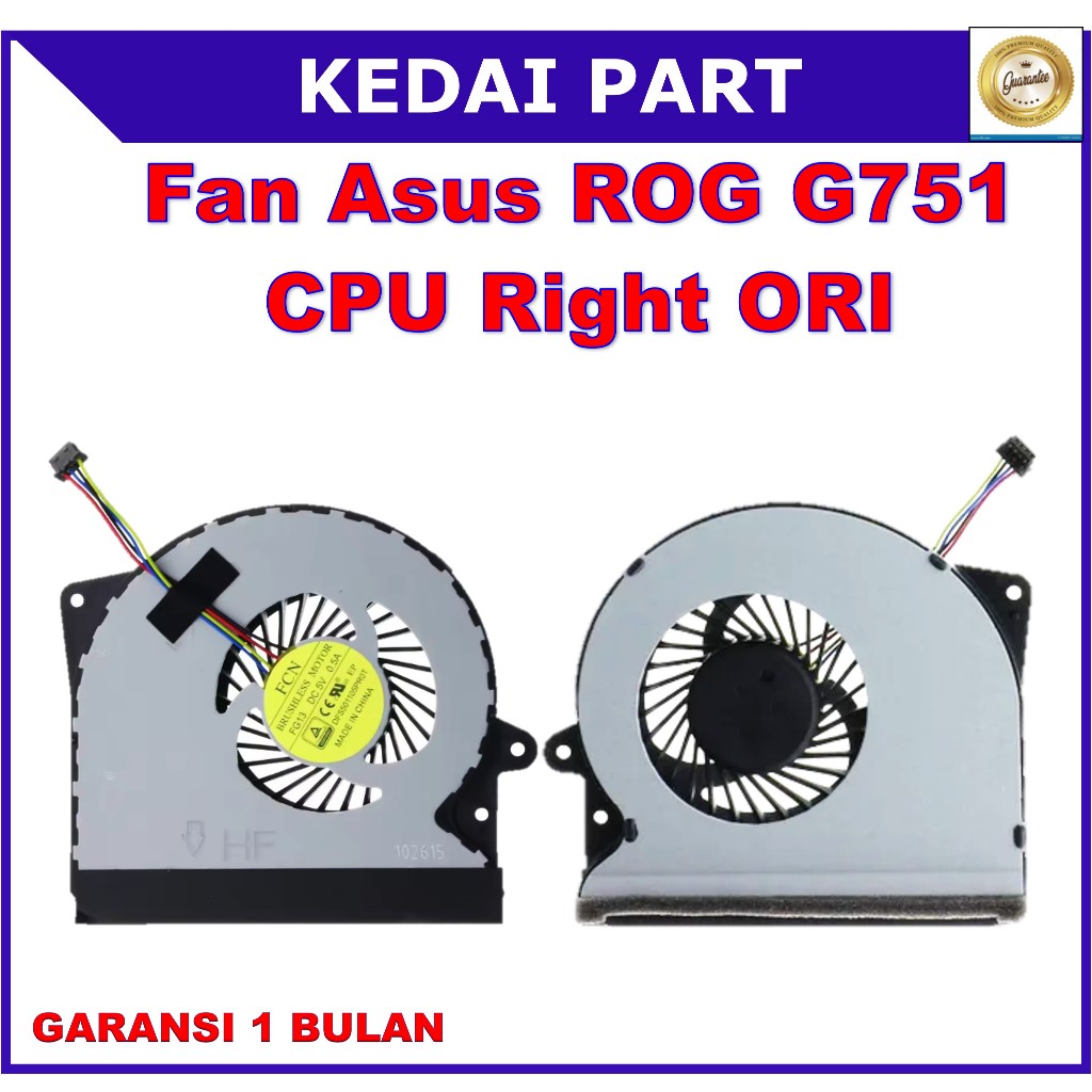 Fan Asus ROG G751 G751J G751JL G751JM G751JT G751JY G751JZ G751M CPU