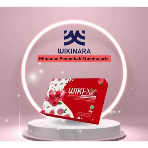 

WIKI-X Minuman Serbuk Raspberry Gingseng Guarana by Wikinara | 1 Box isi 6 Sachet @15g Original.