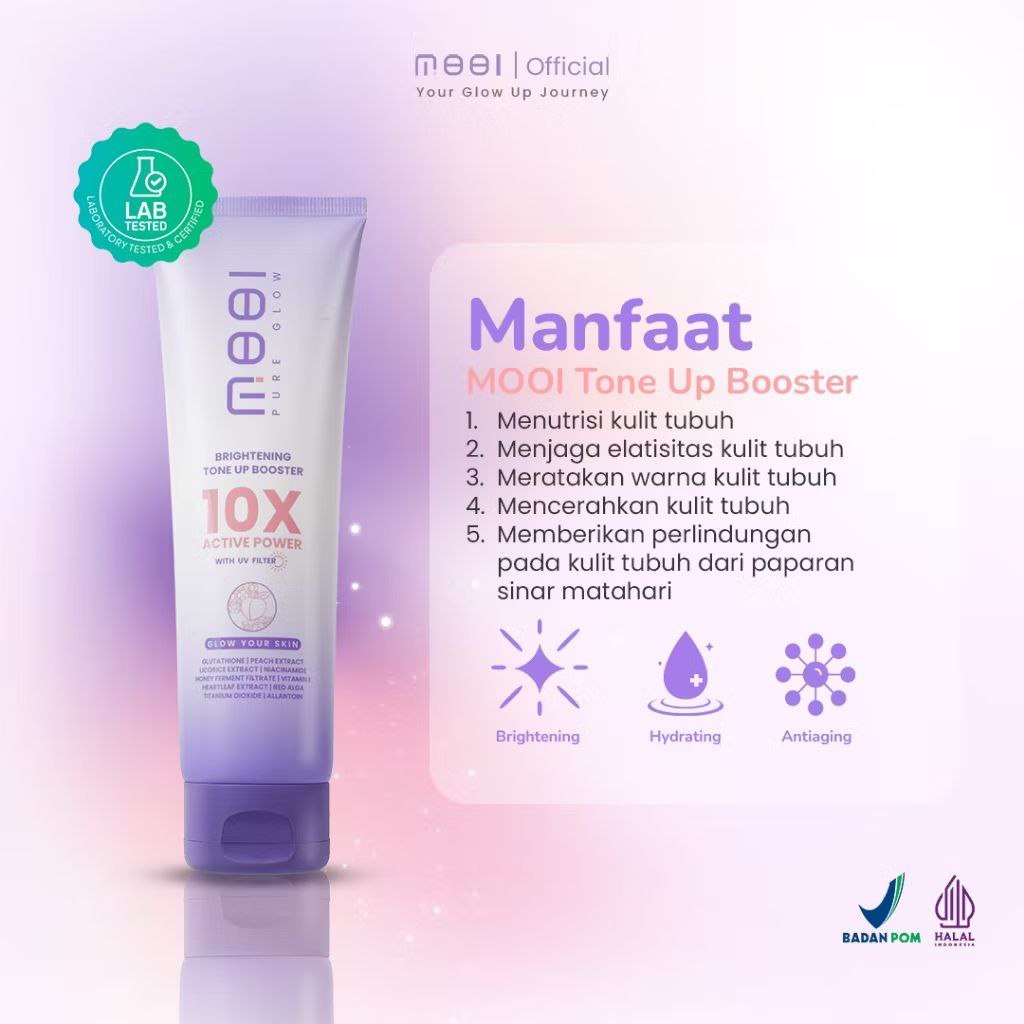 MOOI Brightening Tone Up Booster Body Lotion / Mooi Brightening Tone Up