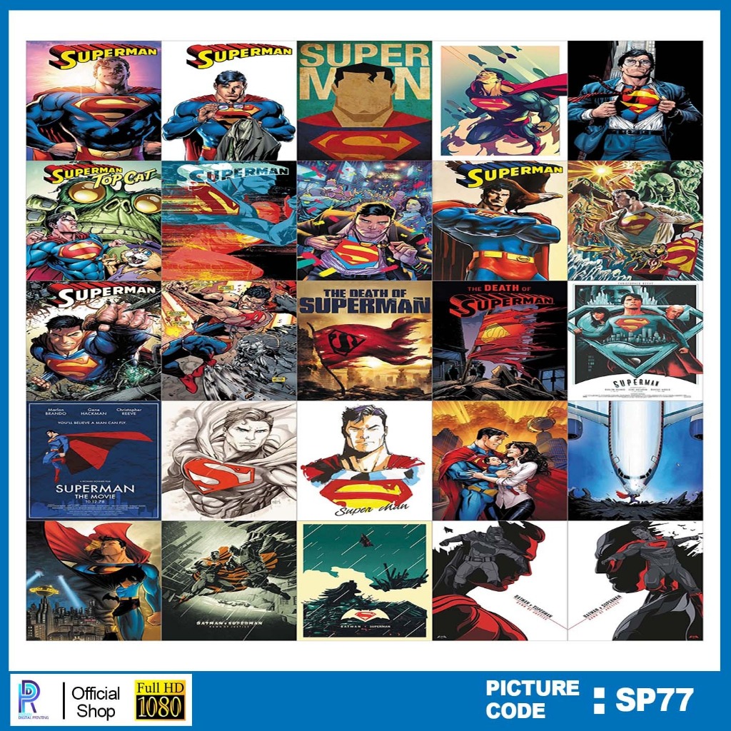 

STIKER SUPERMAN , STICKER SUPERMAN , PAKET STIKER SUPERMAN PER 25 PCS , KODE SP77