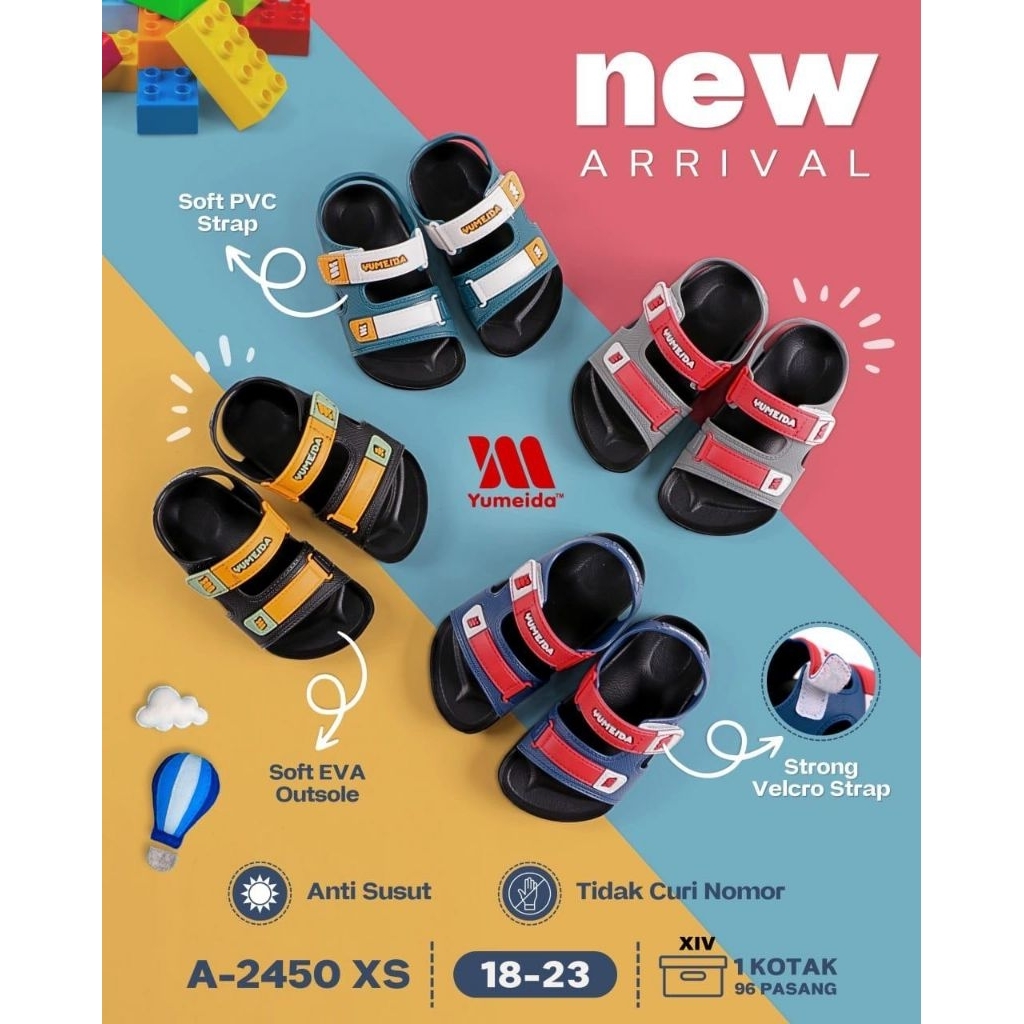 Sandal Anak Laki-laki Karet Yumeida (18-23)