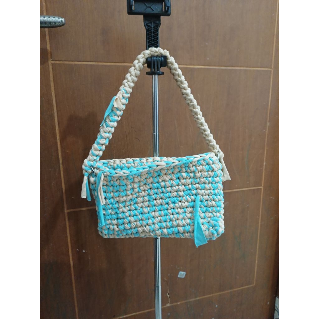 tas rajut bahan kaos