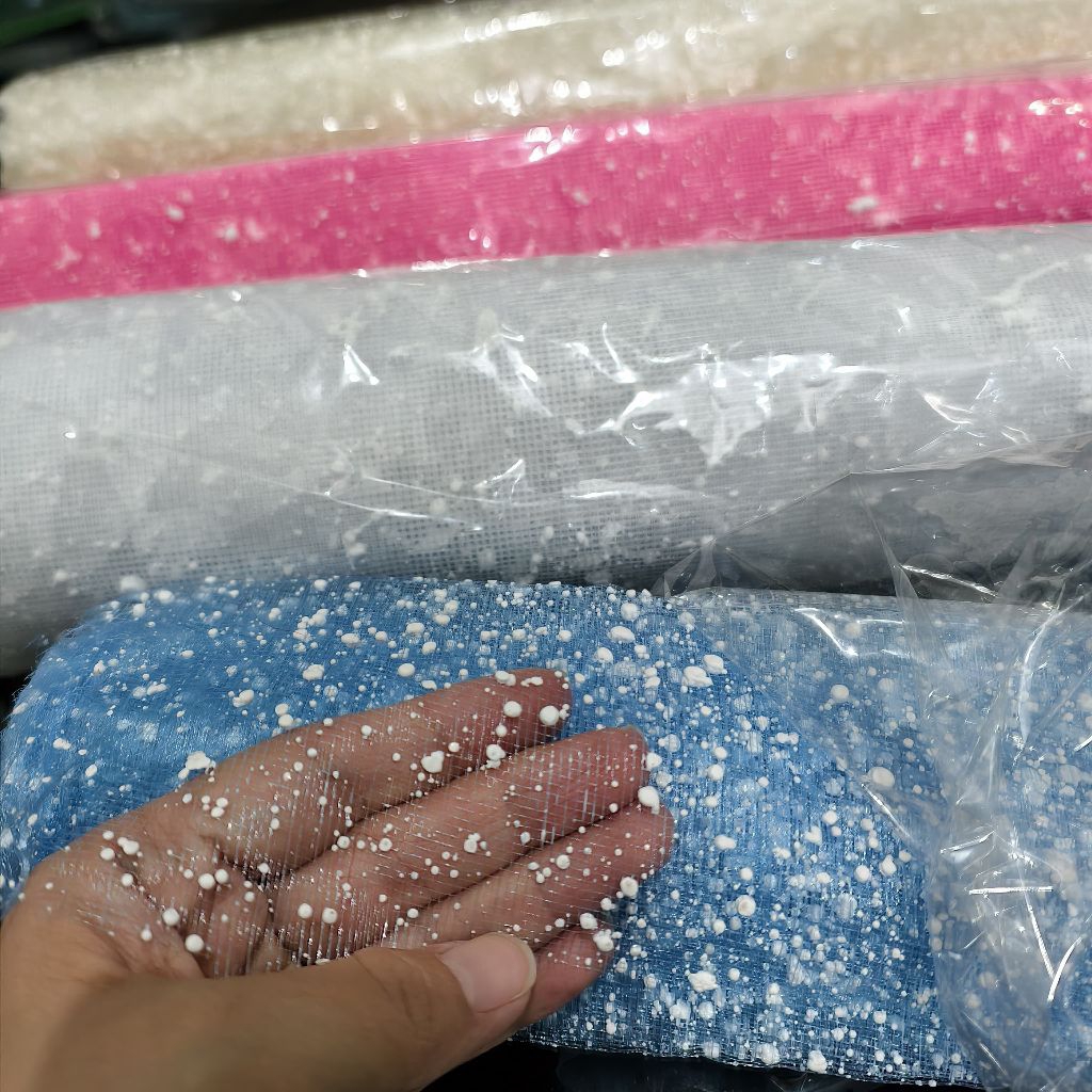 

Jala Salju/ Flower Snow Mesh/Roll Kain Tile Snow Buket/ jaring salju Buket Roll/Tile Buket Bunga