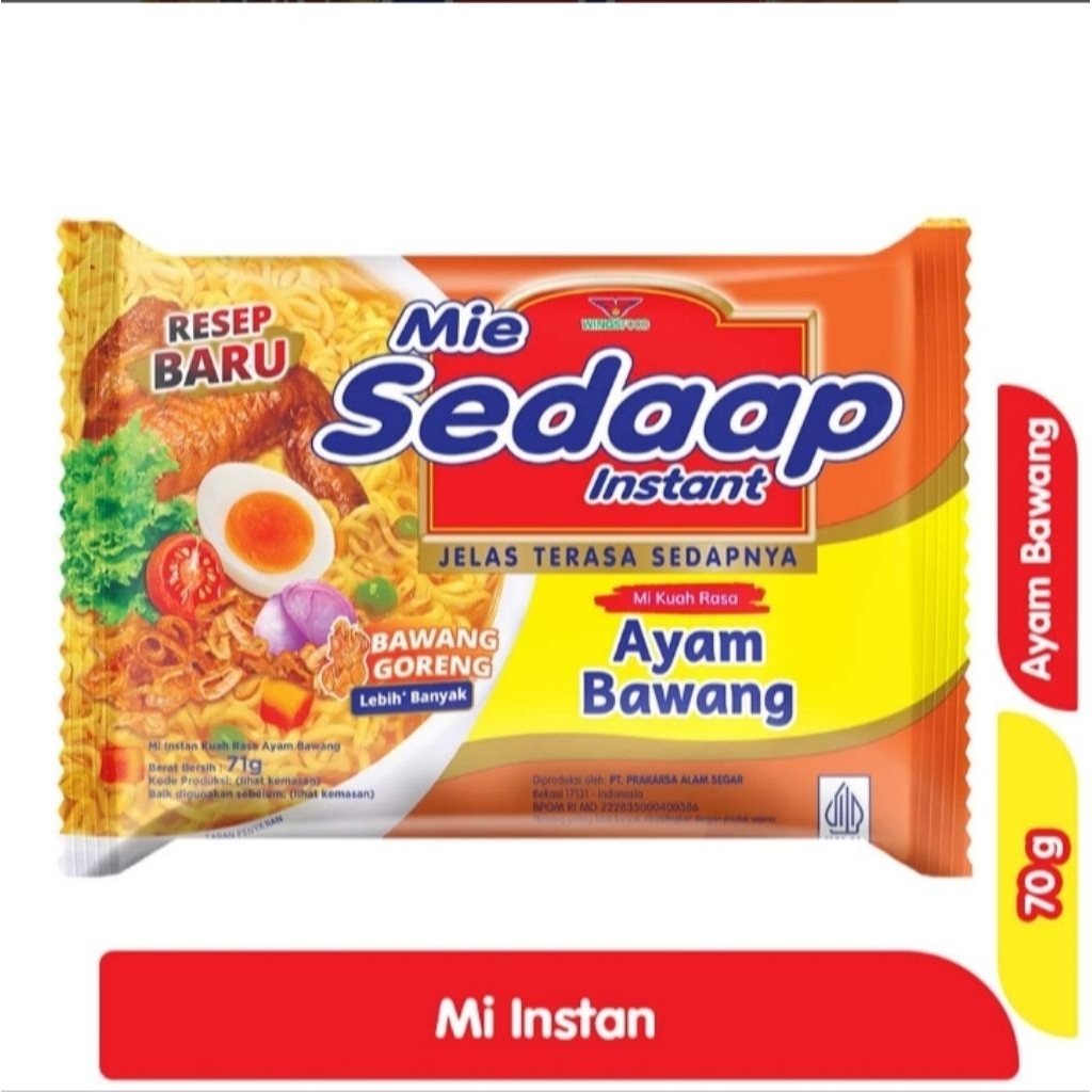 

Sedaap Mie Instan Ayam Bawang 70 g