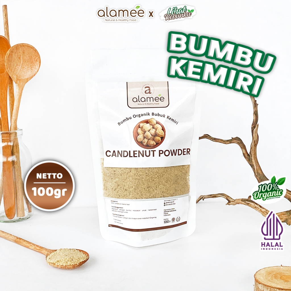 

ALAMEE Kemiri Bubuk Candlenut Powder Bumbu Dapur Organik Masak Murni Asli 100G LIHAT KEBUNKU