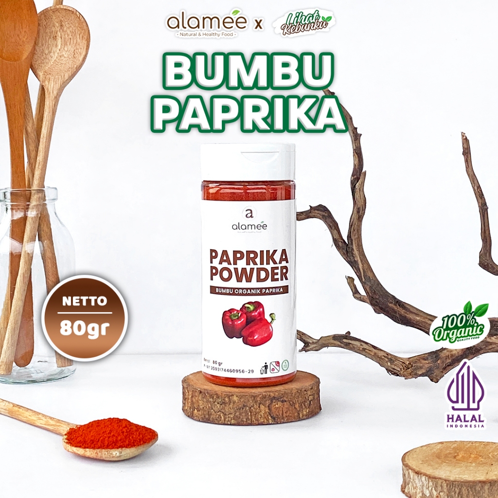 

ALAMEE Paprika Bubuk Powder Ground Bumbu Dapur Instan Organik Murni Tanpa Campuran 80g LIHAT KEBUNKU