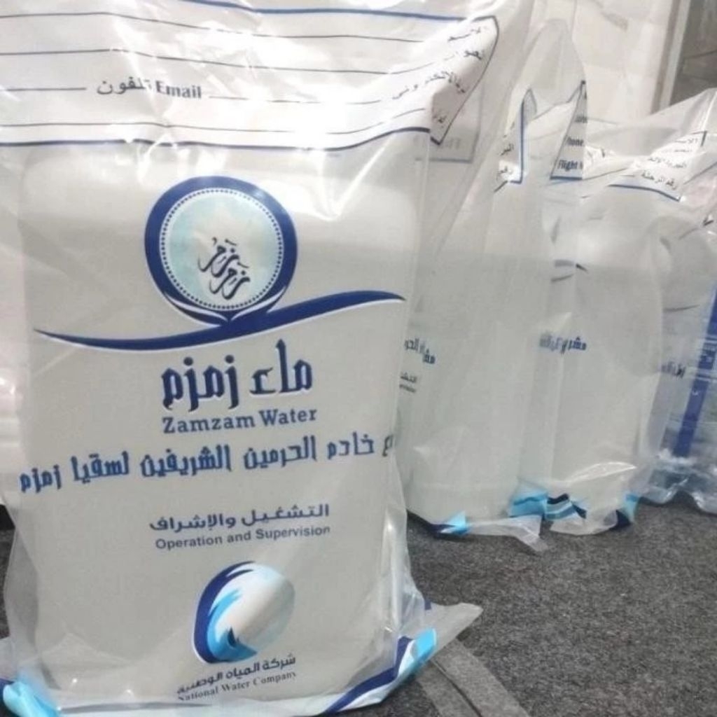 

air zam-zam original ORI kemasan jerigen 5 liter Mekah