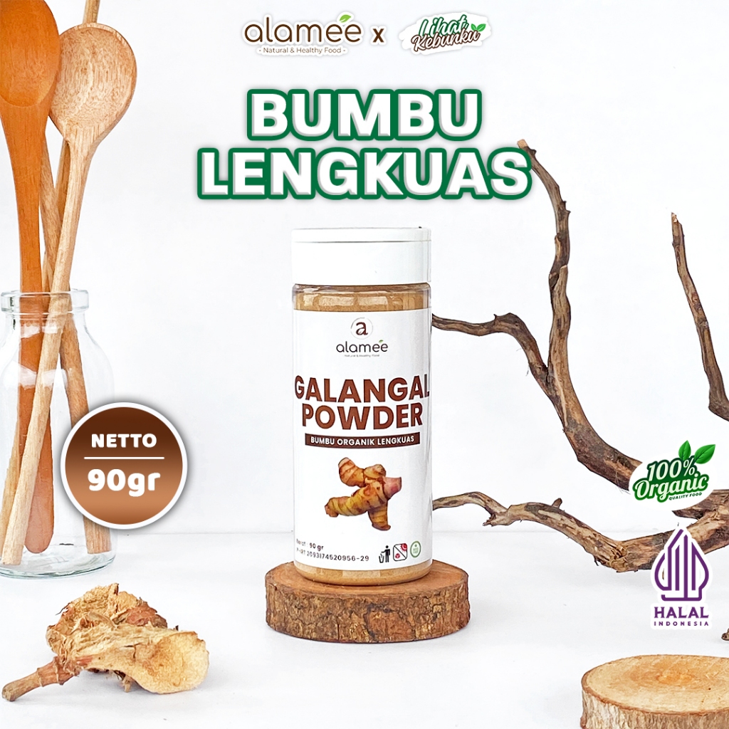 

ALAMEE Lengkuas Bubuk Asli Galangal Seasoning Powder Murni Bumbu Dapur Tabur 90g LIHAT KEBUNKU