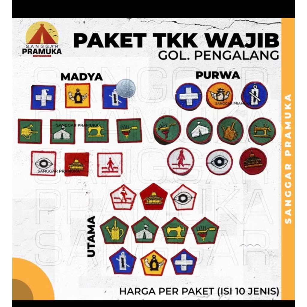 BET TKK WAJIB PENGGALANG - PAKET 10 TKK WAJIB PENGGALANG PRAMUKA