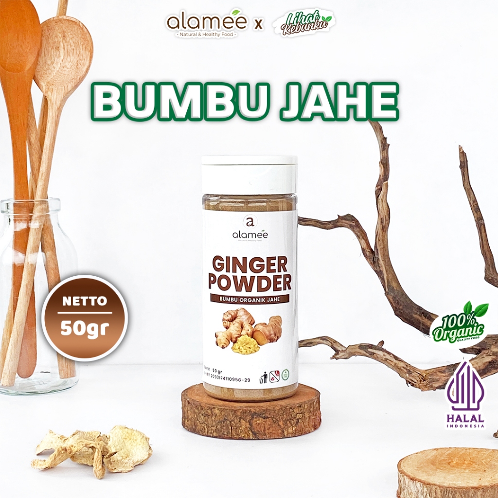 

ALAMEE Jahe Putih Bubuk Ginger Seasoning Powder Herbal Bumbu Dapur Botol Tabur 50g LIHAT KEBUNKU