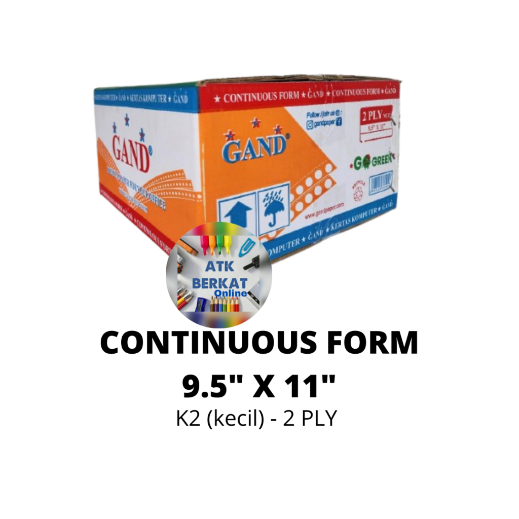 

continous form Kertas Print GAND K 2 PLY