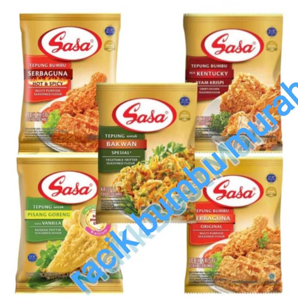 

Tepung bumbu Sasa serbaguna 1 renteng isi 10 Bungkus