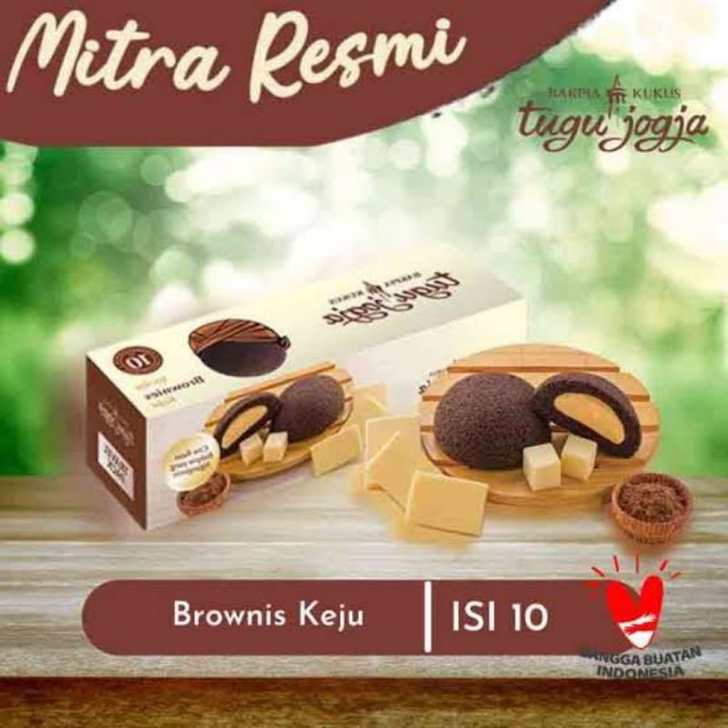 

Bakpia Kukus Tugu Jogja Rasa Brownies Keju isi 10
