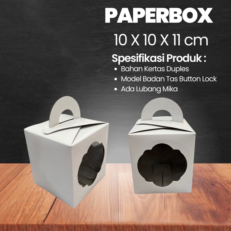 

Paperbox 10 x 10 x 11 cm Model Tas Button Lock Duplex Polosan u / Mug & Gelas Beruang
