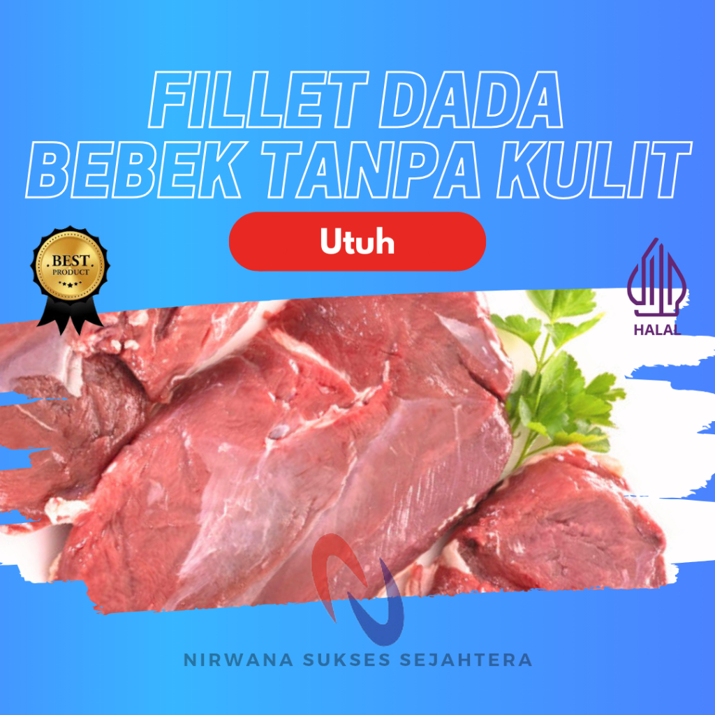 

FILLET DADA BEBEK PEKING TANPA KULIT / BONELESS PEKING DUCK BREAST SKINLESS