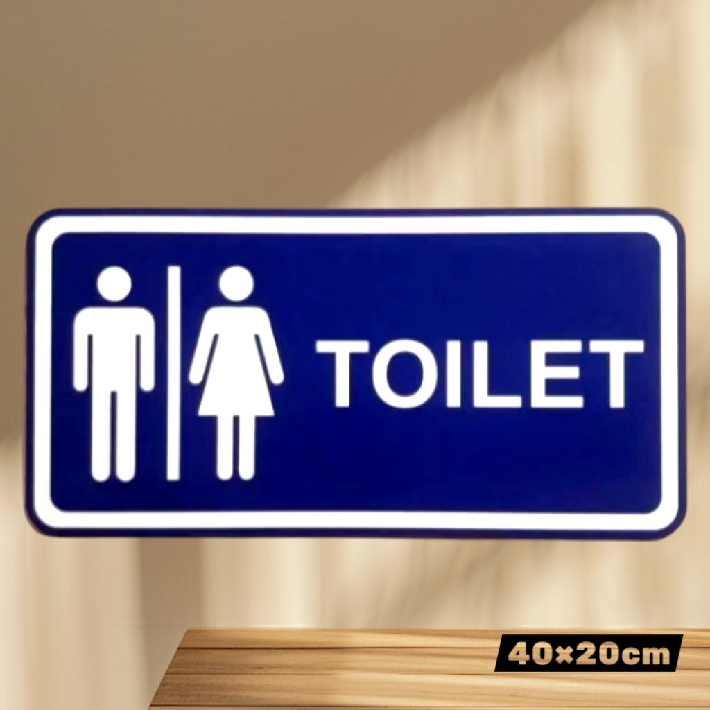 

Sign akrilik label TOILET PRIA WANITA - full akrilik 2mm