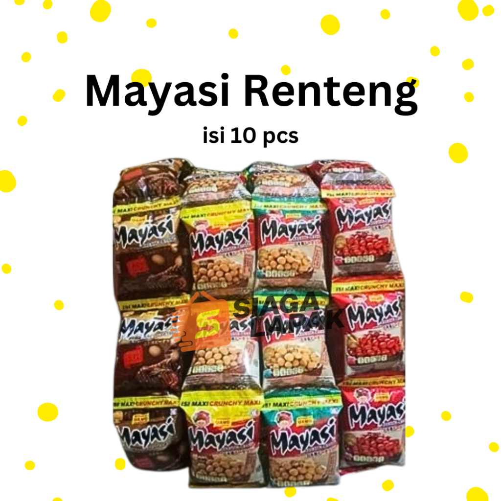 

Mayasi 1 RENTENG ISI 10 PCS Kacang Bersalut All Varian Rasa [BELI BANYAK LEBIH MURAH]