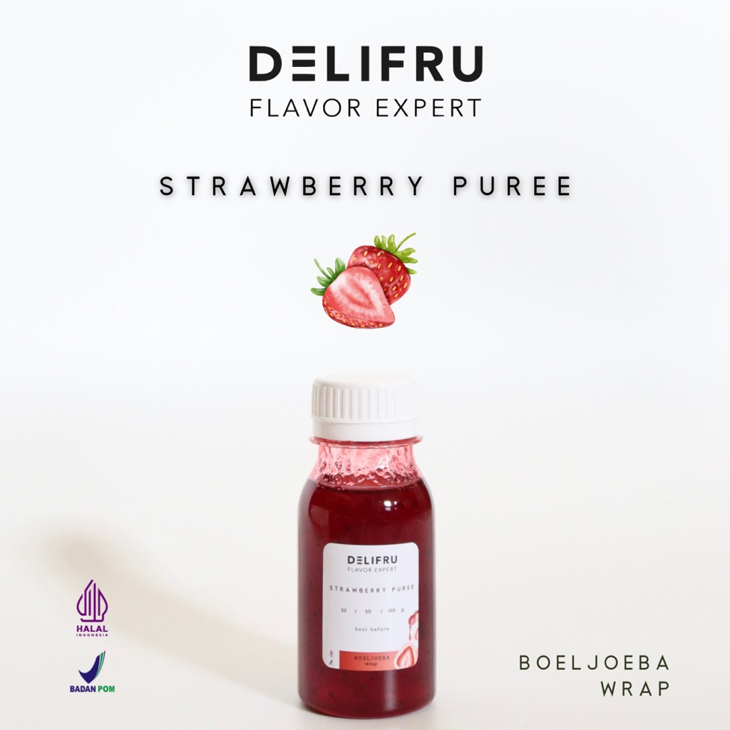 

Delifru - Strawberry Puree, Fruit Mix Repack [30, 50, 100] g / Recommend to try!