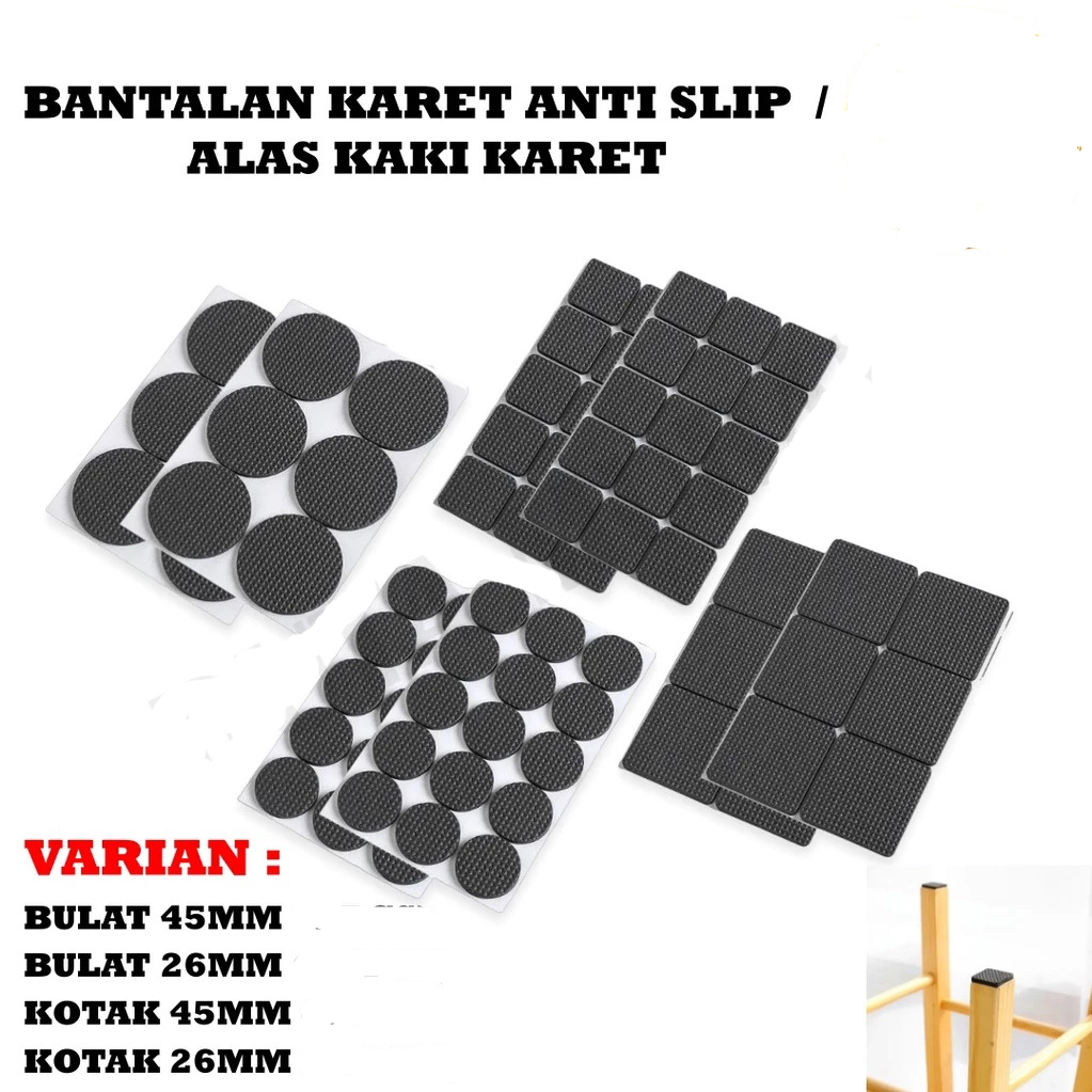 Alas Karet Kursi Kaki Meja Funiture Anti Slip Bantalan Karet Anti Slip Meja Kursi