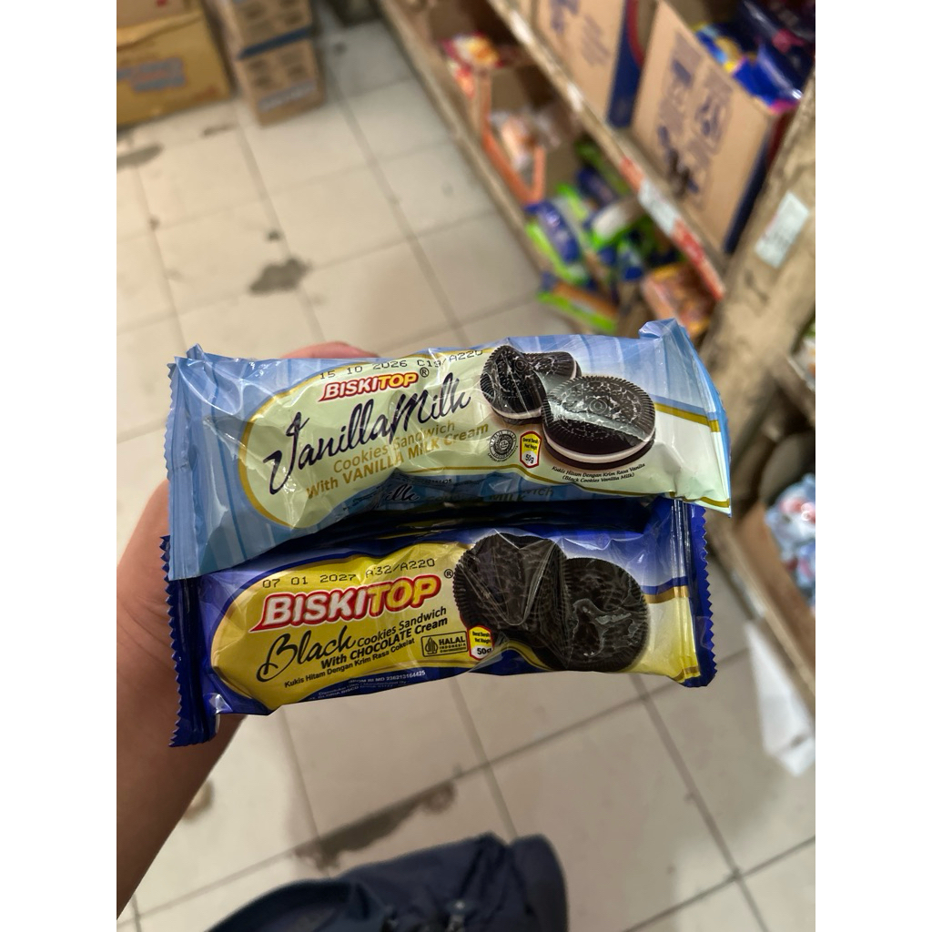 

Biskitop cookies cream 50gram