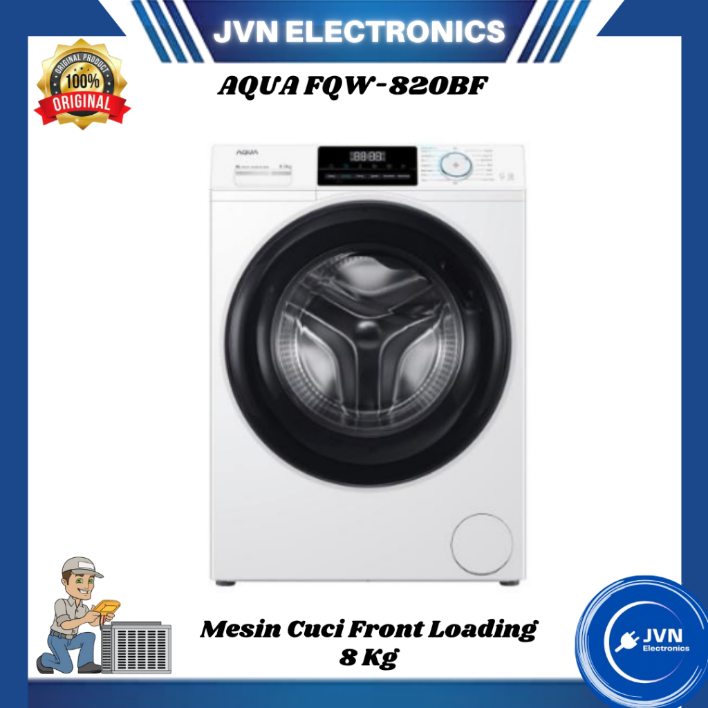Mesin Cuci Front Loading AQUA FQW-820BF 8 KG