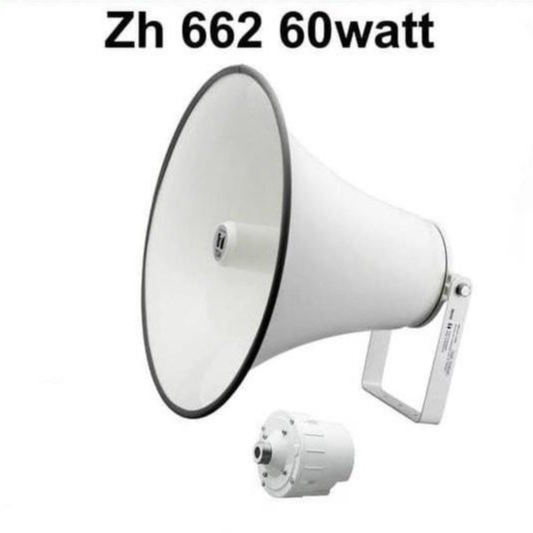 TOA ZH 662 MD AS  60 watt dengan Matching Trafo Horn Speaker Original