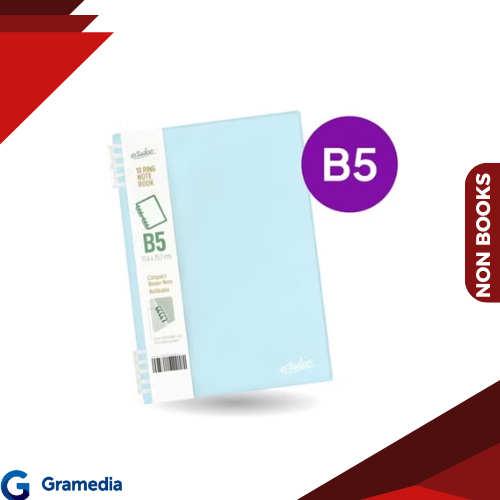 

Gramedia Medan - Estudee 10Ring Notebook B5 Ice Blue
