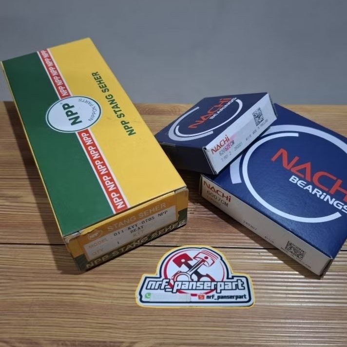 STANG SEHER BEAT KVY /CONROAD PISTON SET+BEARING/LAHER KRUG AS/KRUK AS  HONDA BEAT FI INJEKSI 2013/2