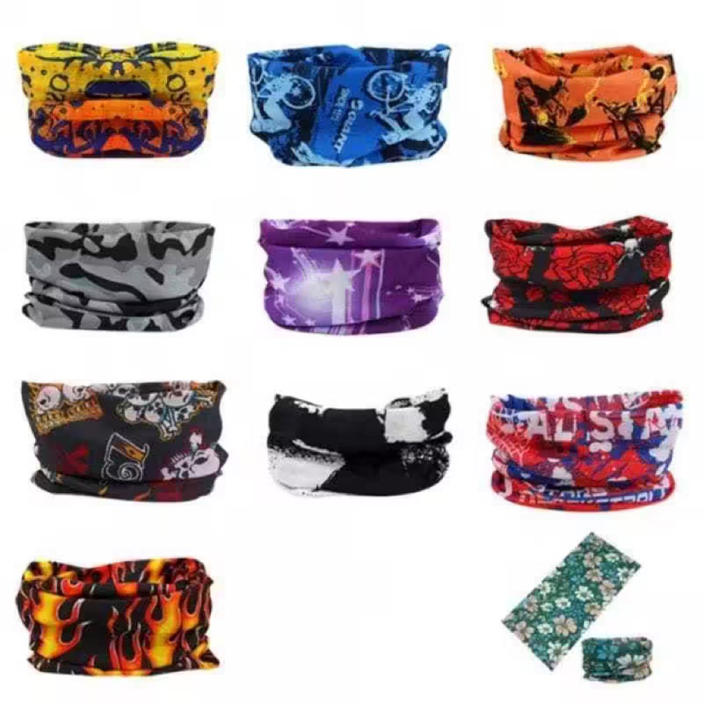 BUFF MASKER PRIA /WANITA TEBAL TANPA JAHITAN / CIPUT WANITA PRIA/ MASKER MOTOR